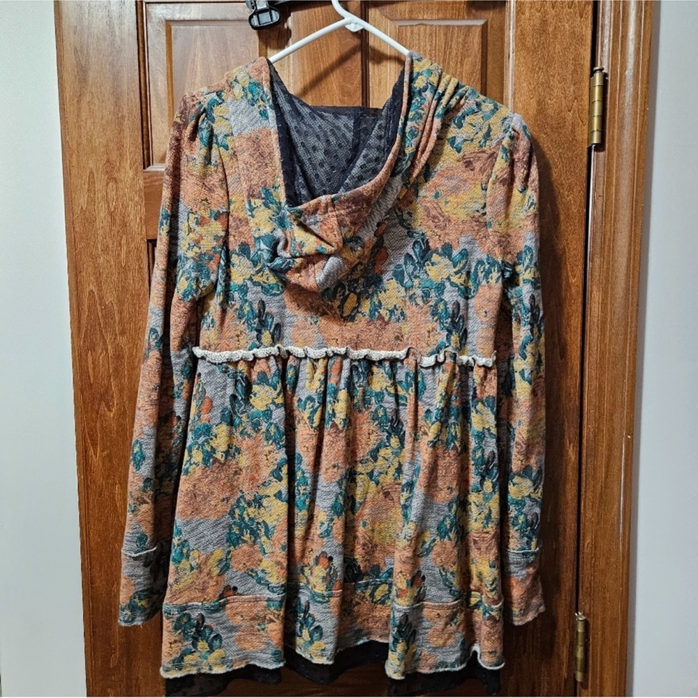 Evy's Tree Sophie Full Zip Women's Multicolor Hoodie Jacket Vintage SZ M - Picture 3 of 16